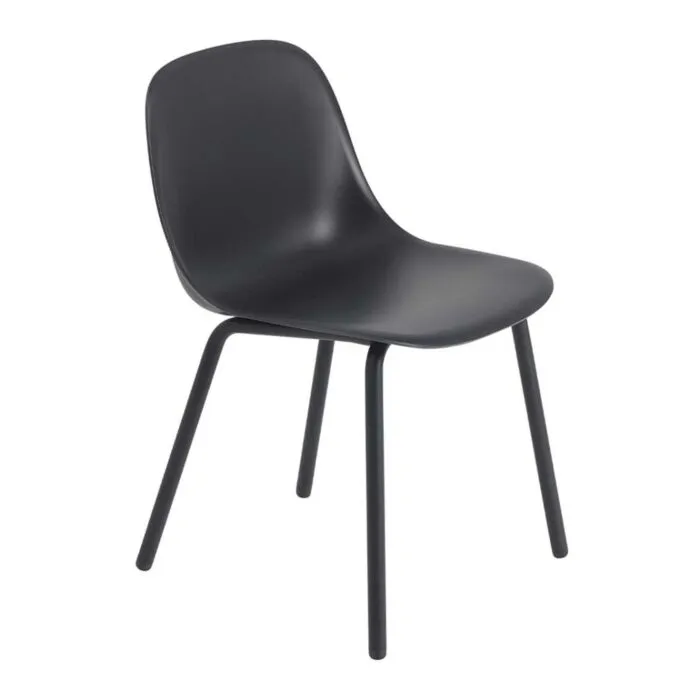 Lage Prijs Muuto fiber outdoor side chair stoel-Black Anthracite