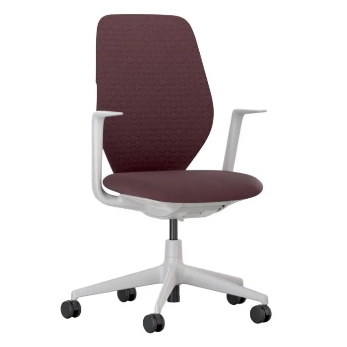 Voordeelprijs Vitra ACX Soft bureaustoel-Dark red-Soft Grey