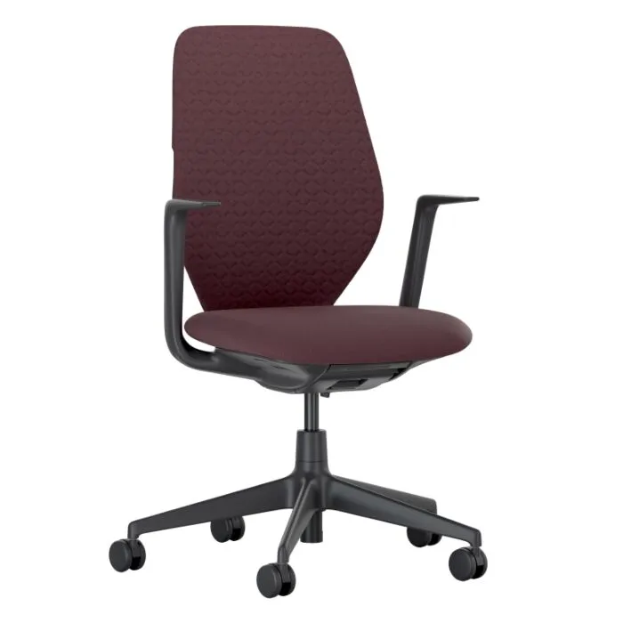 Shop Nu Vitra ACX Soft bureaustoel-Dark red-Zwart