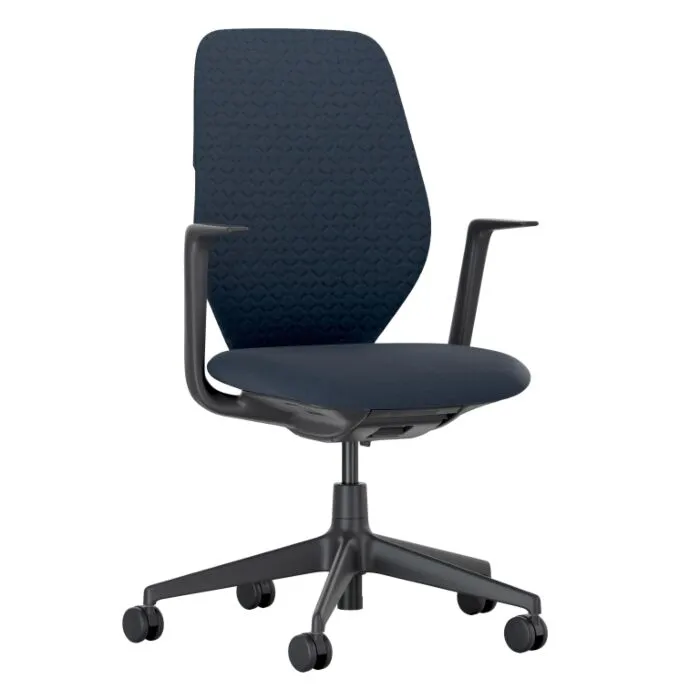Vitra ACX Soft bureaustoel-Dark blue-Zwart Direct Verzonden