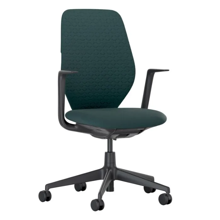 Vitra ACX Soft bureaustoel-Pine green-Zwart Gratis Retour