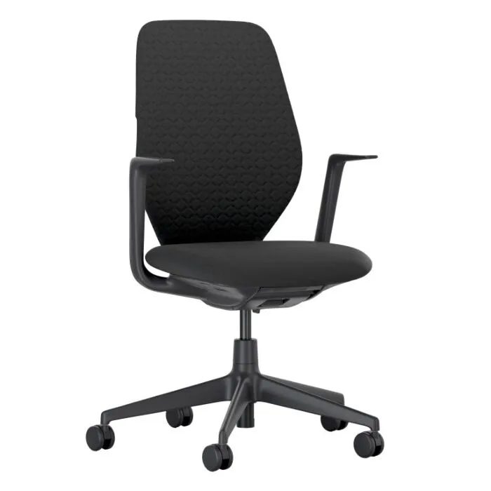 Vitra ACX Soft bureaustoel-Nero-Zwart Hoge Kwaliteit