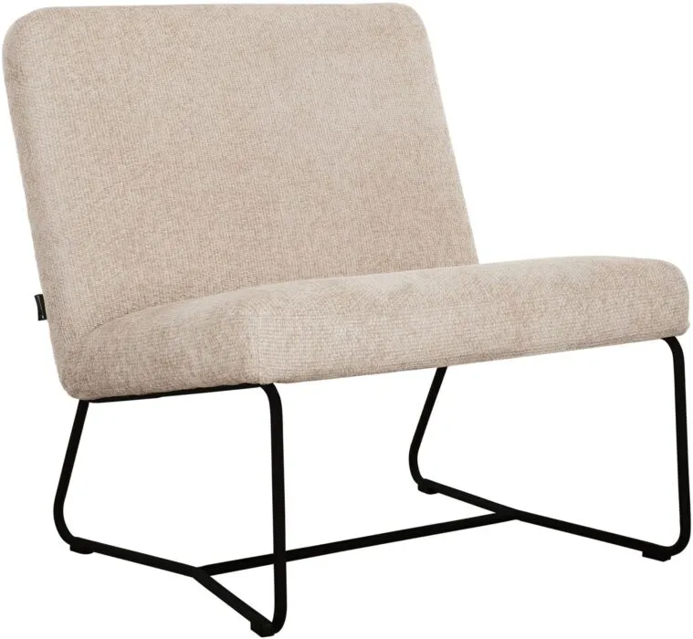 Express Levering Must Living Zola fauteuil-Glossy sand
