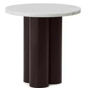 Normann Copenhagen Dit bijzettafel-White Carrara-Brown Beperkte Voorraad