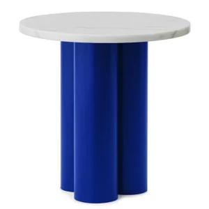 Shop Nu Normann Copenhagen Dit bijzettafel-White Carrara-Bright Blue