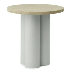 Hoge Kwaliteit Normann Copenhagen Dit bijzettafel-Travertine Light-Light Green