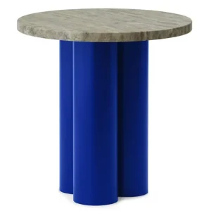 Normann Copenhagen Dit bijzettafel-Travertine Silver-Bright Blue Fabrieksprijs