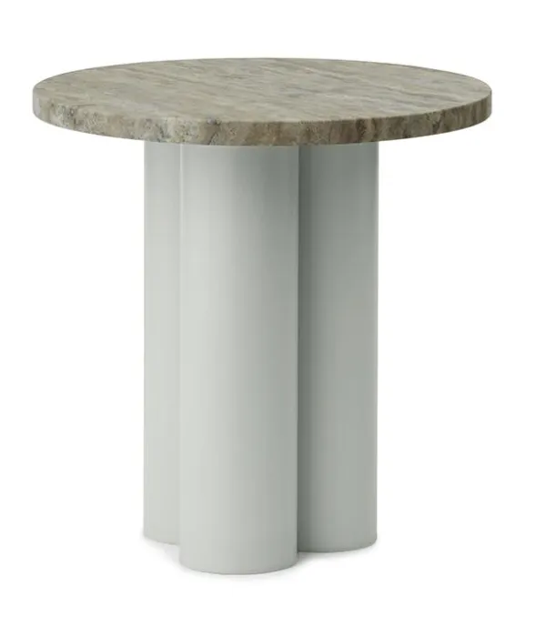 Populair Normann Copenhagen Dit bijzettafel-Travertine Silver-Light Green