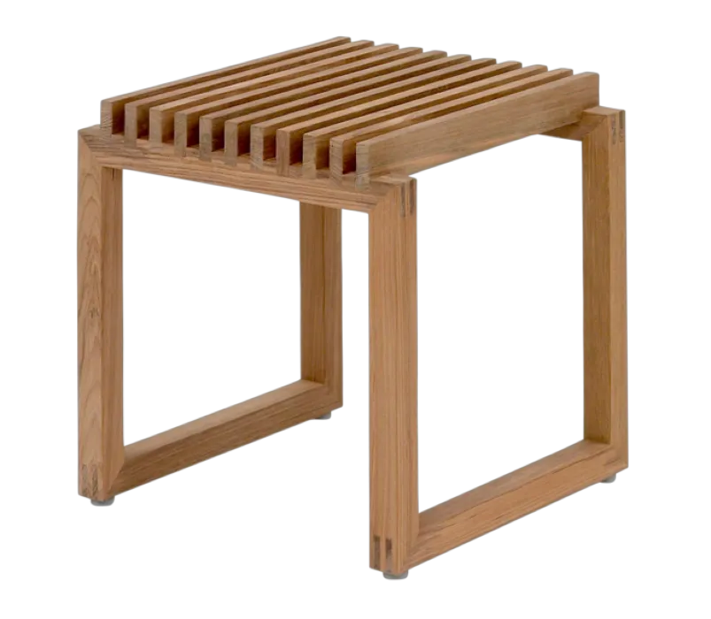 Betaalbaar Fritz Hansen Cutter krukje-Teak