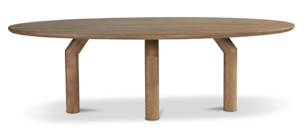 Dyyk Anac eettafel - 220x110 cm - Tabacco dark Nieuw