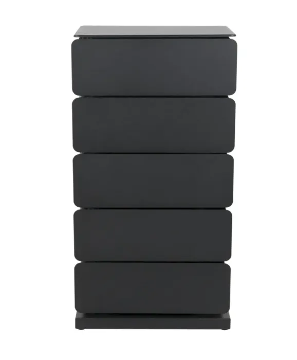Lage Kosten Spinder Design Joey 5 kast-Zwart