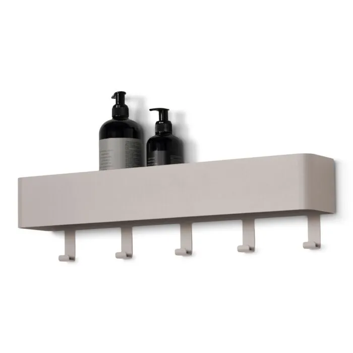 Favoriet Spinder Design Multi 5 wandkapstok-Silky Taupe