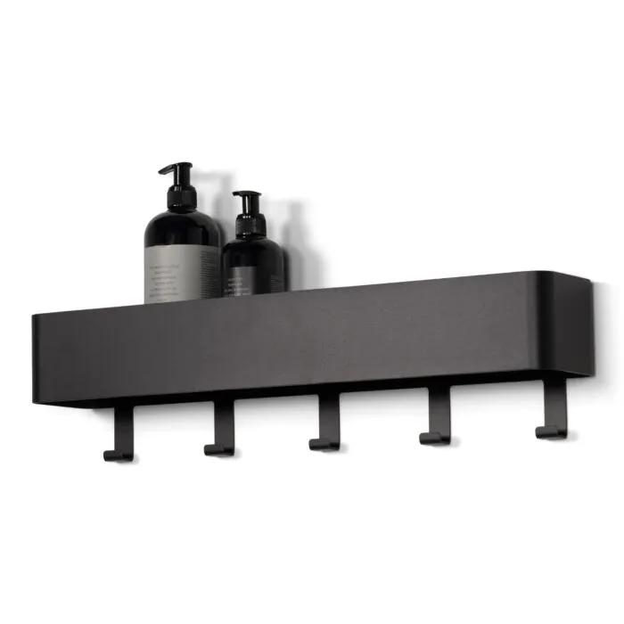 Spinder Design Multi 5 wandkapstok-Zwart Op = Op
