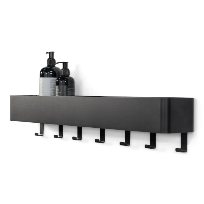 Spinder Design Multi 7 wandkapstok-Zwart Finale Uitverkoop