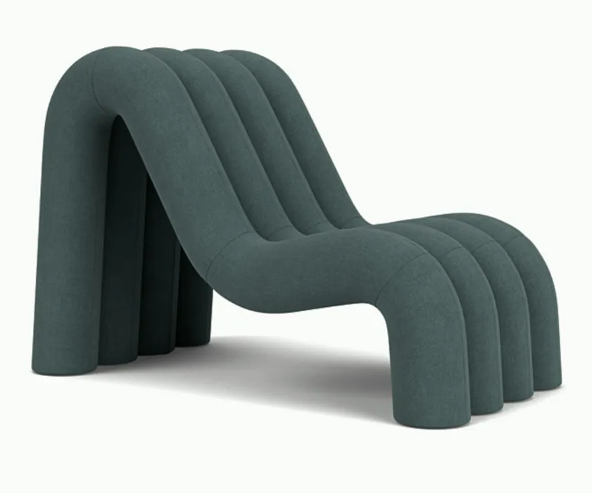 FEST Alp loungestoel-Soil Turquoise - 44 Direct Beschikbaar