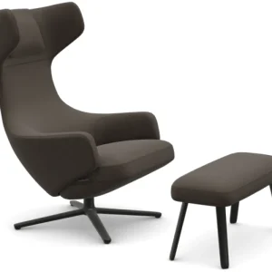 Dagaanbieding Vitra Grand Repos relaxfauteuil + Panchina voetenbank