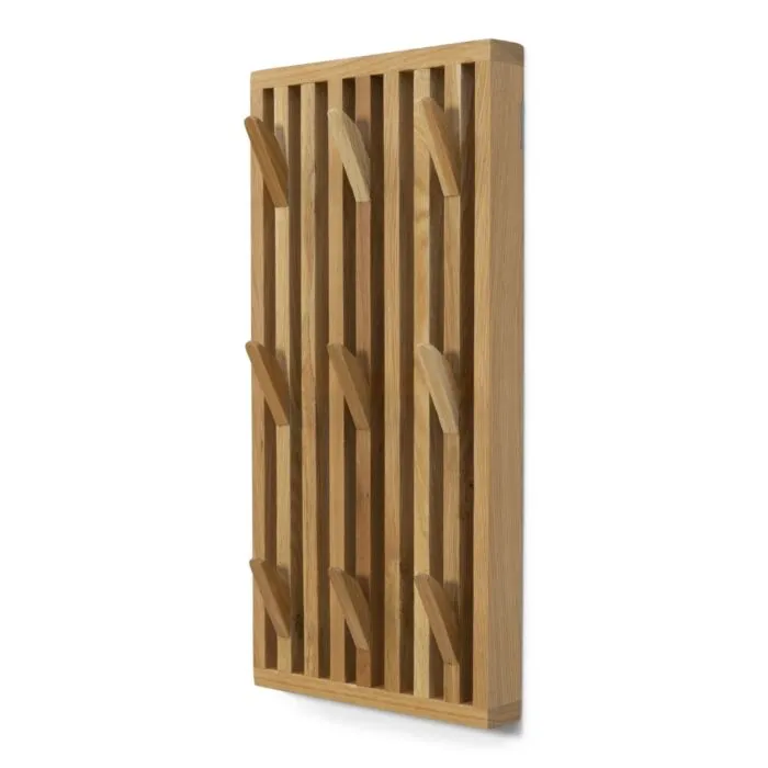 Laatste Versie Spinder Design x Eva van de Ven Parco wandkapstok-Eikenhout-Small