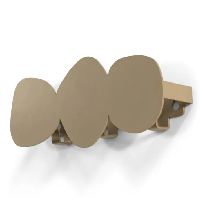 Gratis Retour Spinder x Eva van de Ven Tumulo wandkapstok-Champagne-Small