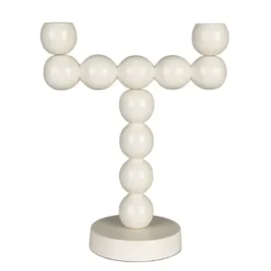 Zuiver Bubbles kandelaar-Beige Hoge Kwaliteit