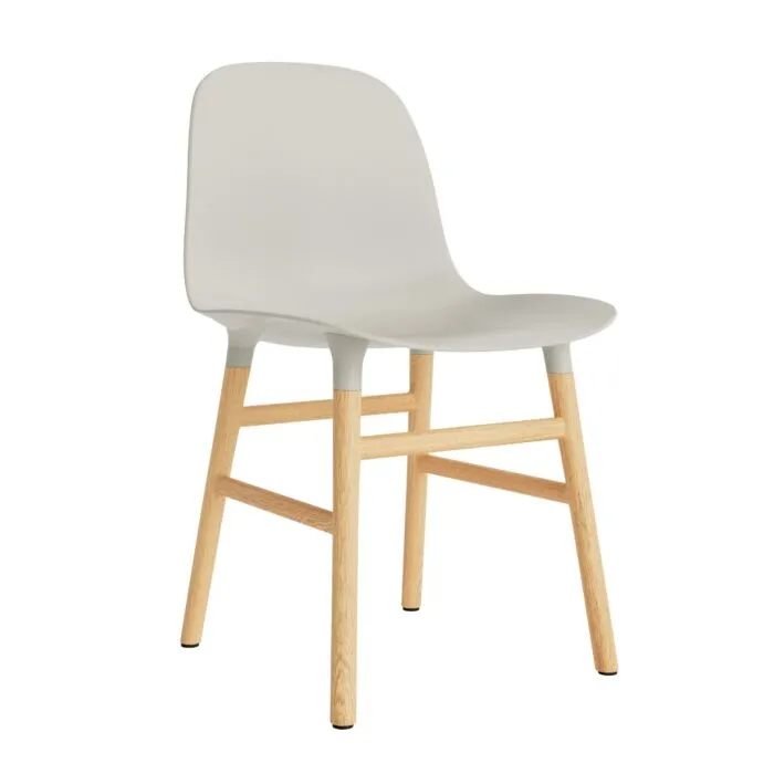 Normann Copenhagen Form Chair stoel eiken-Licht grijs Koop Vandaag