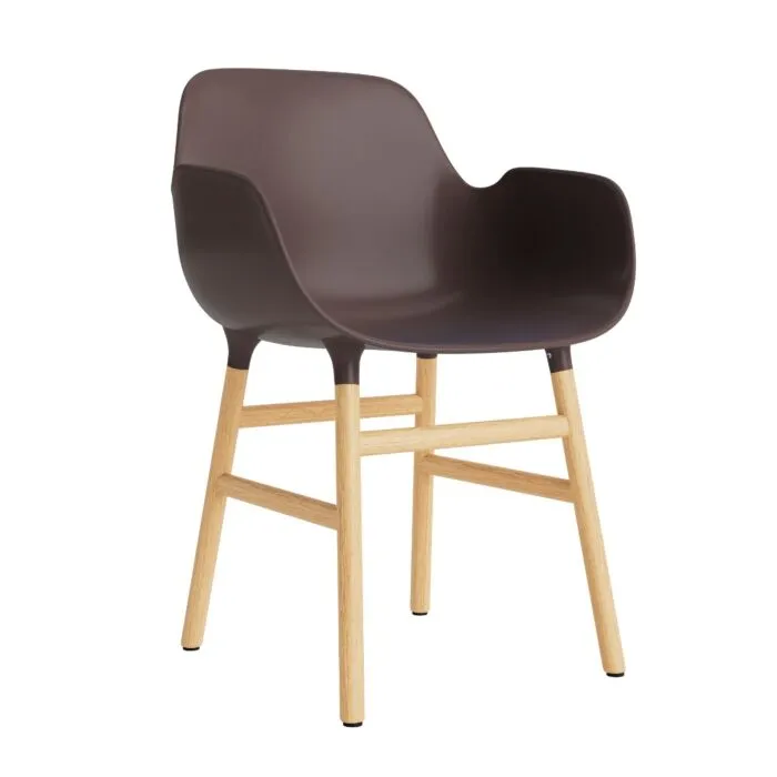 Normann Copenhagen Form armchair stoel eiken-Bruin Aanbieding