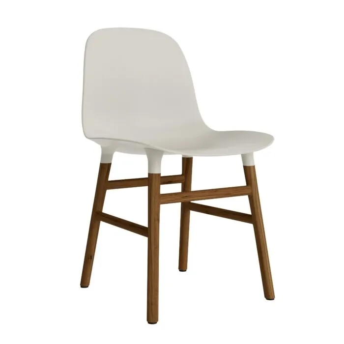 Actieprijs Normann Copenhagen Form Chair stoel noten-Licht grijs