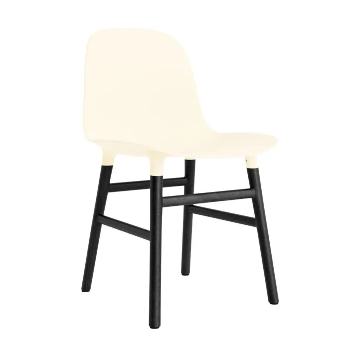 Korting Normann Copenhagen Form Chair stoel zwart eiken-Crème