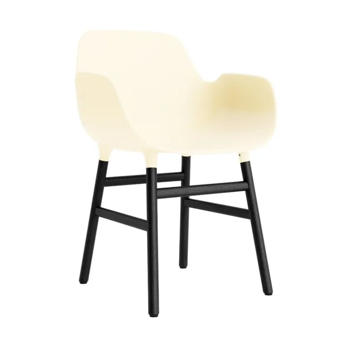 Actieprijs Normann Copenhagen Form Armchair stoel zwart eiken-Crème