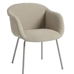 Muuto Fiber Soft armstoel - Ecriture 240 met stalen onderstel Seizoensaanbieding
