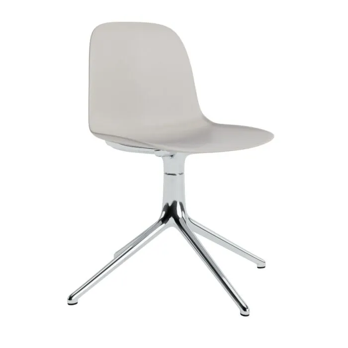 Tijdelijk Beschikbaar Normann Copenhagen Form Swivel stoel aluminium onderstel-Warm Grey