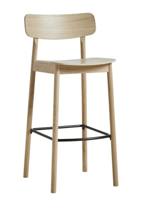 WOUD Soma barkrukken-Zithoogte 75 cm-Eiken Superprijs