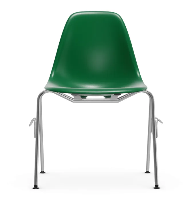 Vitra Eames DSS stapelbare stoel-Emerald Green RE Gecertificeerd