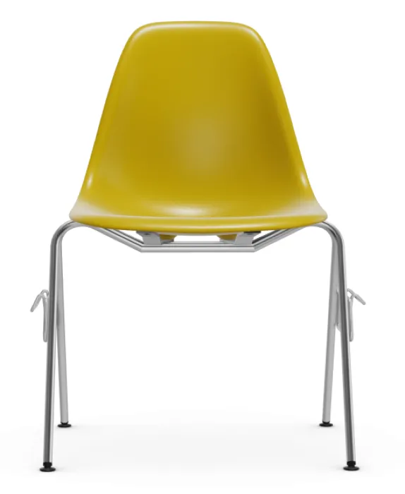 Vitra Eames DSS stapelbare stoel-Mustard RE Gereduceerde Prijs