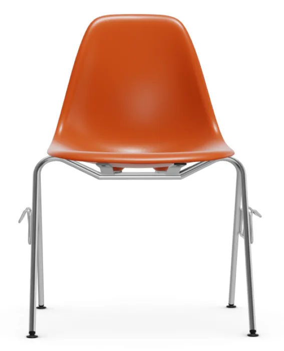 Vitra Eames DSS stapelbare stoel-Rusty Orange RE Lage Kosten