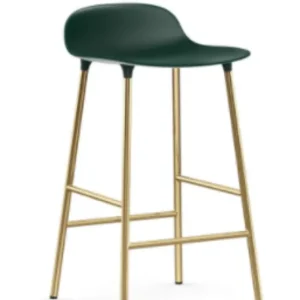 Normann Copenhagen Form barkruk brass onderstel-Green-Zithoogte 65 cm OUTLET Veilige Betaling