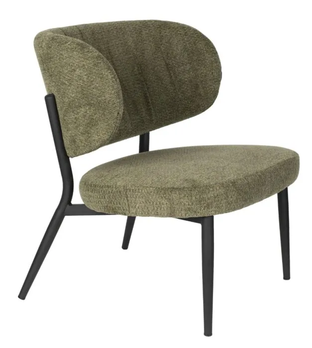 vanHarte Sanne loungestoel-Green Grey Betaalbaar