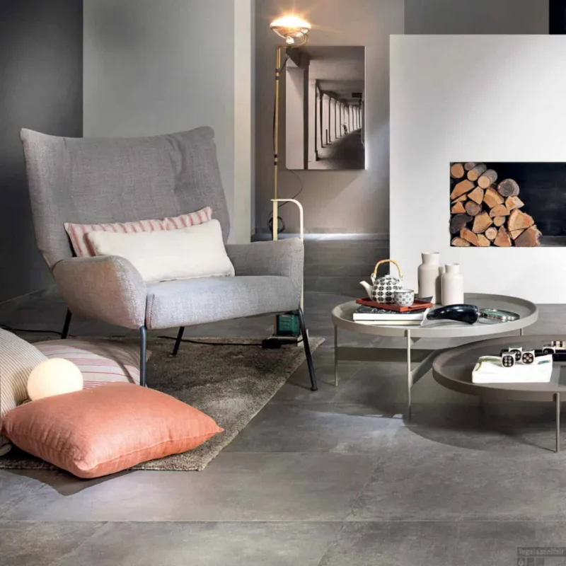 Exclusieve Aanbieding Vloertegel Sichenia Chateaux Mat 60x60 cm Anthraciet Sia (Doosinhoud 1.44m2)