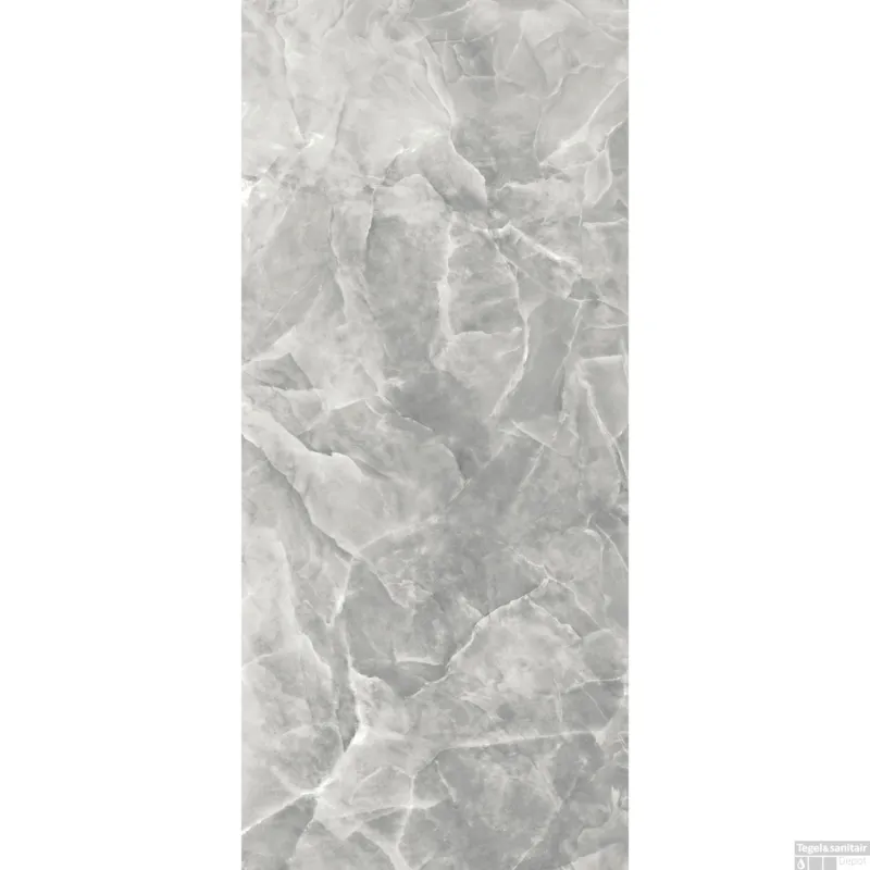 Vloer- en Wandtegel Energieker Ekxtreme 60x120 cm Glanzend Onyx Grey (Doosinhoud 1,44 M2) Merkproduct