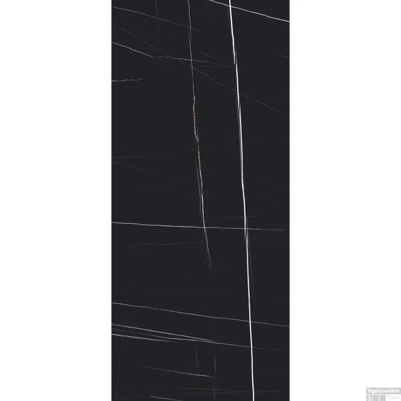 Must-Have Vloer- en Wandtegel Energieker Ekxtreme 60x120 cm Glanzend Sahara Noir Black (Doosinhoud 1,44 M2)