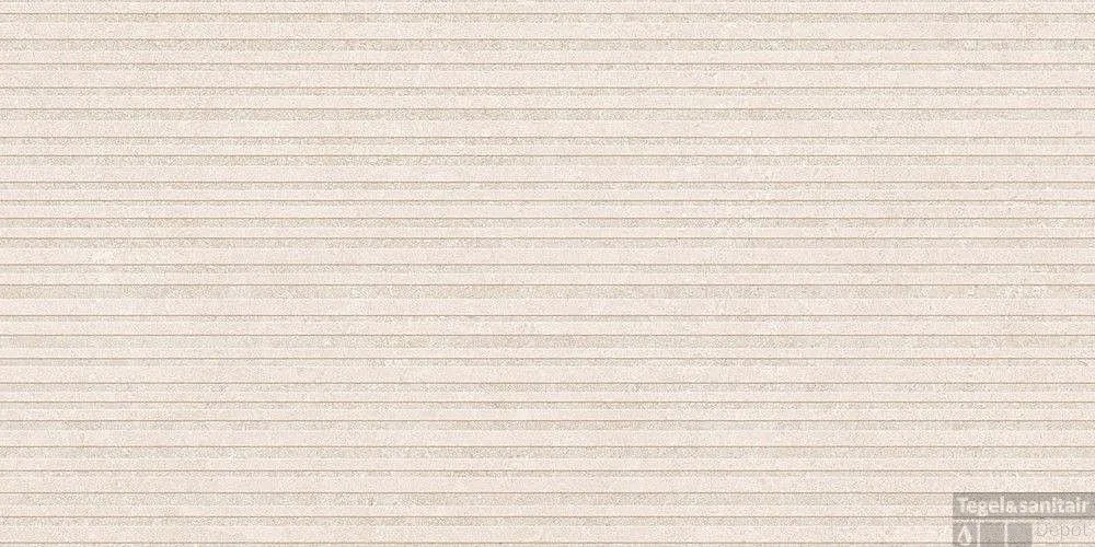Wandtegel Flaviker Double 60x120 cm Mat Beige Geprofileerd (Doosinhoud 1,44m2) Direct Verzonden