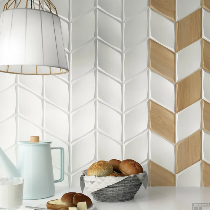 Wandtegel Zyx Diamond Zoom White Matt 15x25.9 cm Mat Wit (Doosinhoud 0,51m2) Beste Prijs