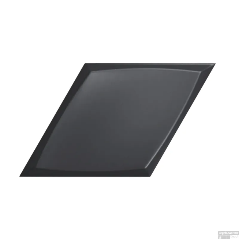 Snelle Levering Wandtegel Zyx Diamond Zoom Black Matt 15x25.9 cm Mat Zwart (Doosinhoud 0,51m2)