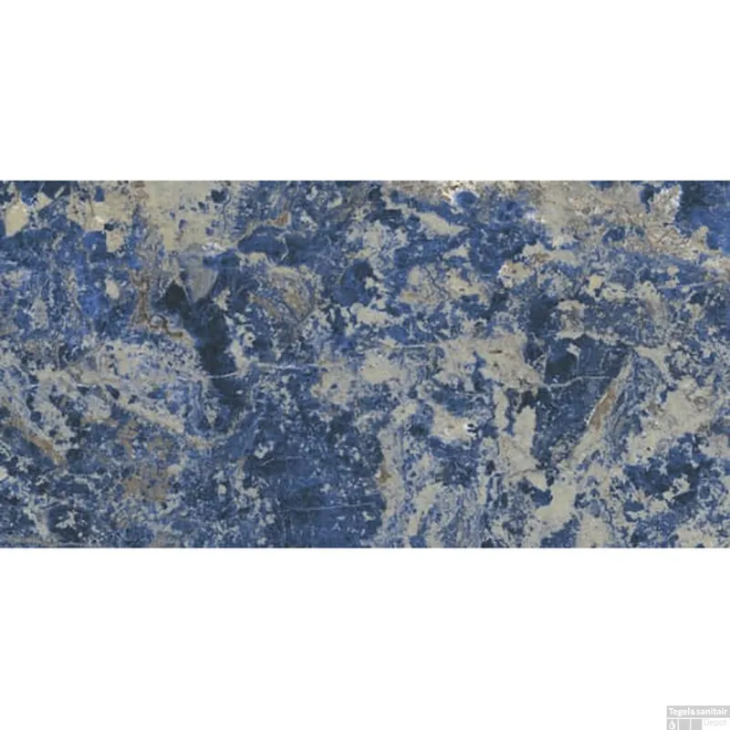 Op = Op Vloertegel Douglas & Jones Magnum 60x120 cm Marmerlook Gerectificeerd 6 mm Mat Sodalite Bleu (doosinhoud 2.16m2)