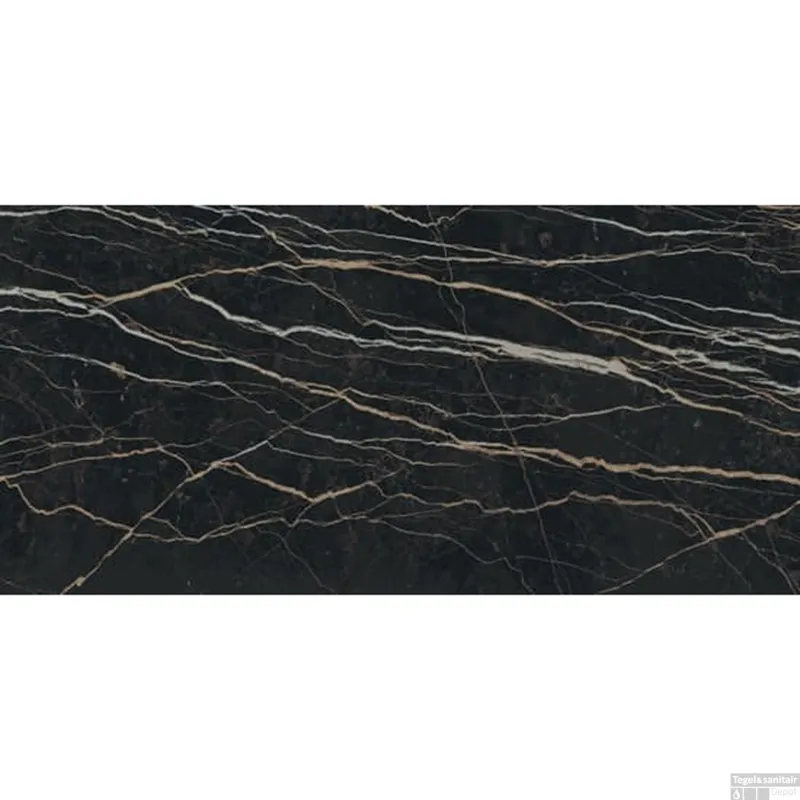 Beste Prijs Vloertegel Douglas & Jones Magnum 60x120 cm Marmerlook Gerectificeerd 6 mm Mat Thunder Night (doosinhoud 2.16m2)