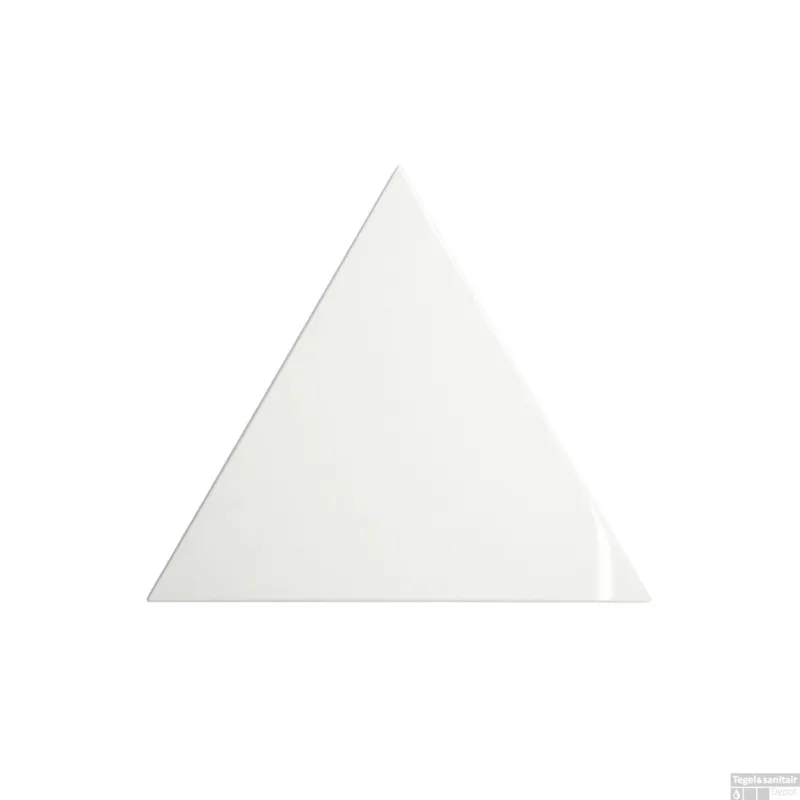 Nu Kopen Wandtegel Zyx Triangle Layer White Glossy 15x17 cm Glans Wit (Doosinhoud 0,57m2)
