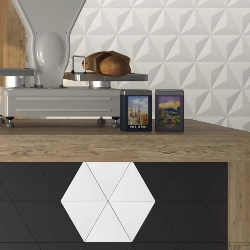 Meest Verkocht Wandtegel Zyx Triangle Layer White Matt 15x17 cm Mat Wit (Doosinhoud 0,57m2)