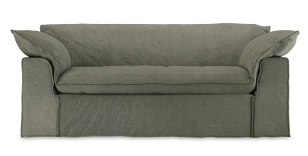 Snelle Levering HKliving Nomad bank - 204 cm-Linen, Army Green