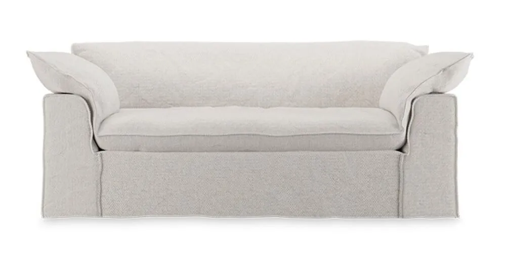 HKliving Nomad bank - 204 cm-Cosy, Beige Actieprijs