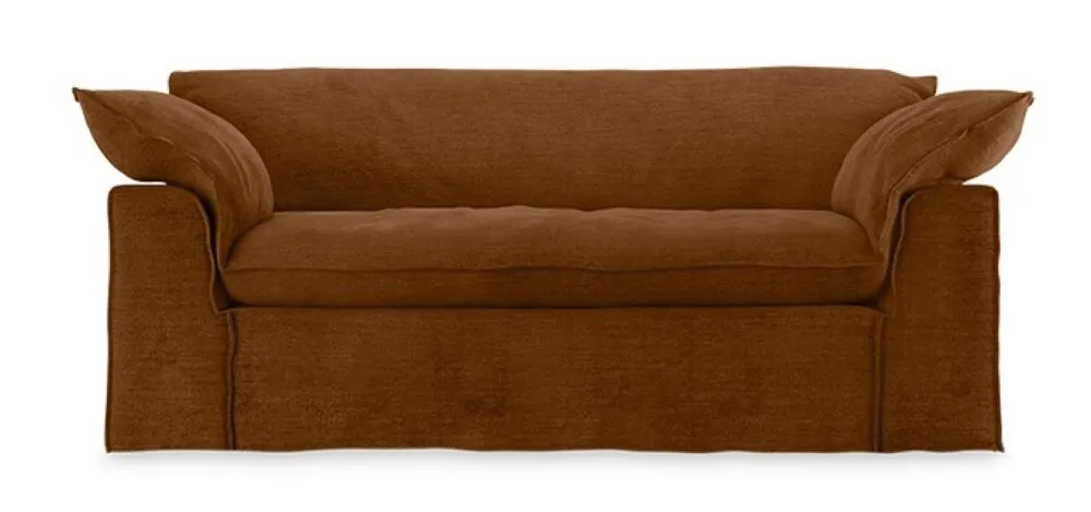 Express Levering HKliving Nomad bank - 204 cm-Royal velvet, Caramel