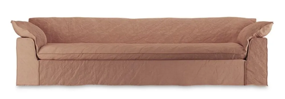 Beperkte Voorraad Hkliving Nomad bank - 305 cm-Linen, Dusty rose